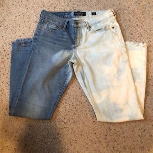 lucky brand half bleach jeans